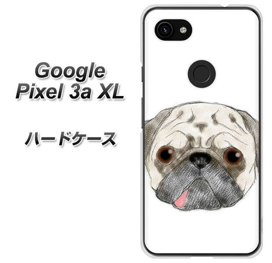 Google Pixel 3a XL 高画質仕上げ 背面印刷 ハードケース【YD855 パグ01】
