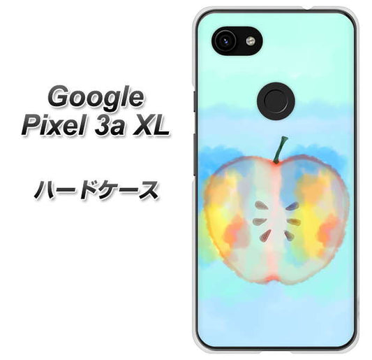 Google Pixel 3a XL 高画質仕上げ 背面印刷 ハードケース【YJ181 りんご 水彩181】