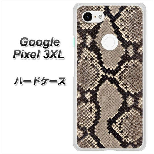 Google Pixel 3XL 高画質仕上げ 背面印刷 ハードケース【049 ヘビ柄】
