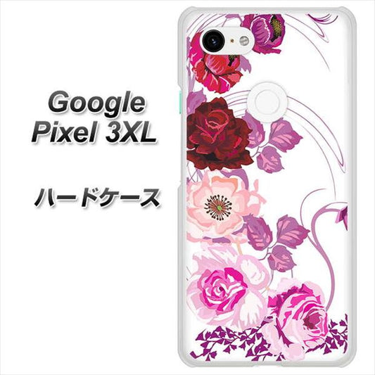 Google Pixel 3XL 高画質仕上げ 背面印刷 ハードケース【116 ６月のバラ】