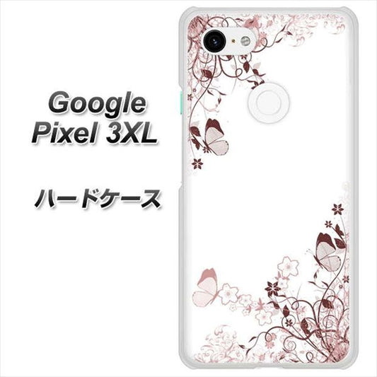 Google Pixel 3XL 高画質仕上げ 背面印刷 ハードケース【142 桔梗と桜と蝶】
