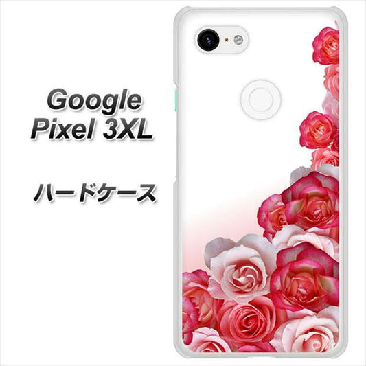 Google Pixel 3XL 高画質仕上げ 背面印刷 ハードケース【299 薔薇の壁】