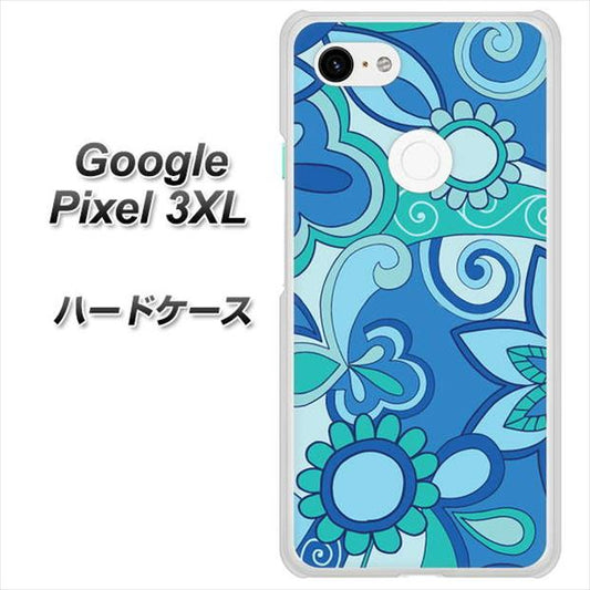 Google Pixel 3XL 高画質仕上げ 背面印刷 ハードケース【409 ブルーミックス】
