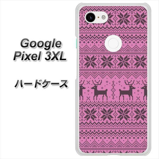 Google Pixel 3XL 高画質仕上げ 背面印刷 ハードケース【543 シンプル絵パープル】
