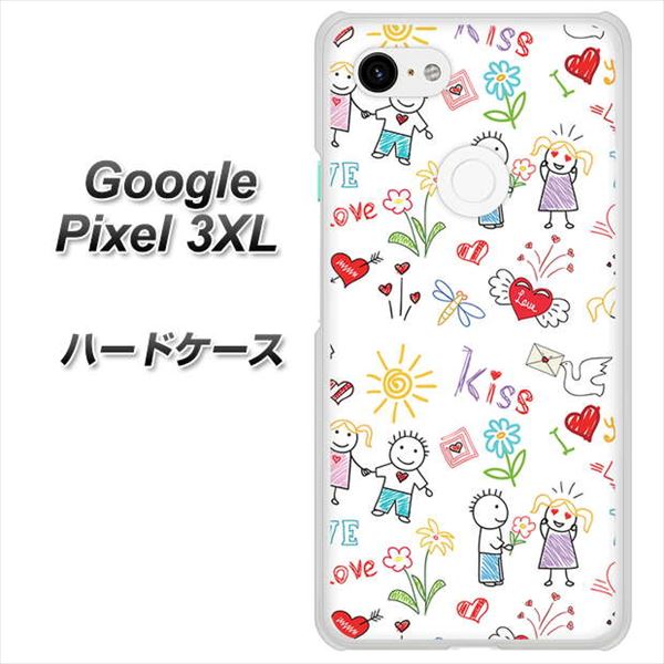 Google Pixel 3XL 高画質仕上げ 背面印刷 ハードケース【710 カップル】