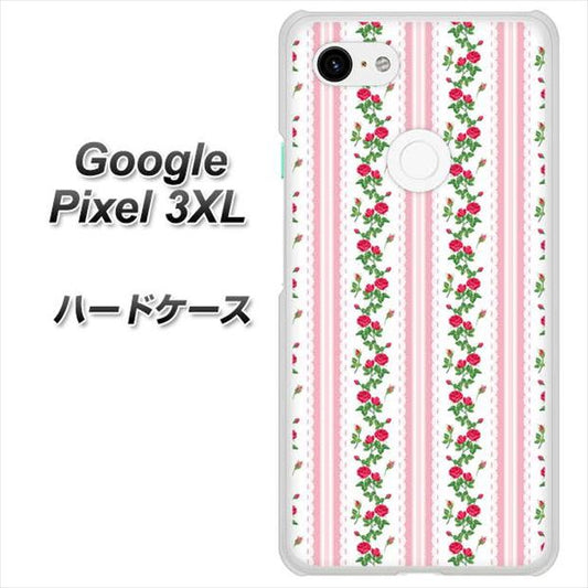 Google Pixel 3XL 高画質仕上げ 背面印刷 ハードケース【745 イングリッシュガーデン（ピンク）】