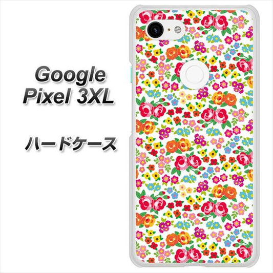 Google Pixel 3XL 高画質仕上げ 背面印刷 ハードケース【777 マイクロリバティプリントWH】