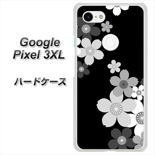 Google Pixel 3XL 高画質仕上げ 背面印刷 ハードケース【1334 桜のフレーム】