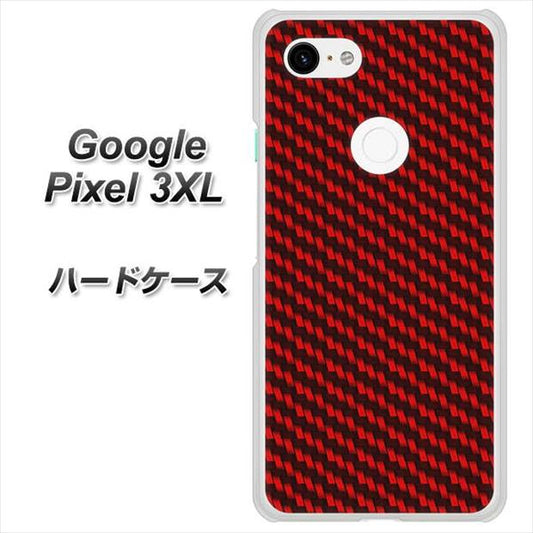 Google Pixel 3XL 高画質仕上げ 背面印刷 ハードケース【EK906 レッドカーボン】