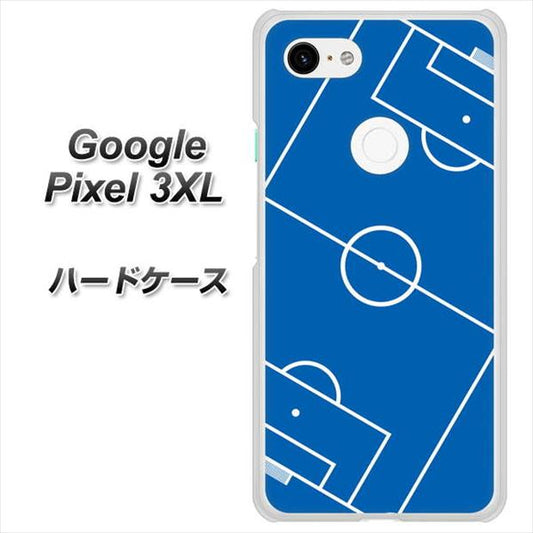 Google Pixel 3XL 高画質仕上げ 背面印刷 ハードケース【IB922 SOCCER_ピッチ】