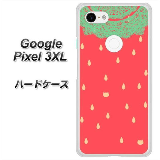 Google Pixel 3XL 高画質仕上げ 背面印刷 ハードケース【MI800 strawberry ストロベリー】