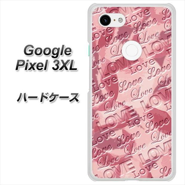 Google Pixel 3XL 高画質仕上げ 背面印刷 ハードケース【SC844 フラワーヴェルニLOVE(ローズヴェルール)】