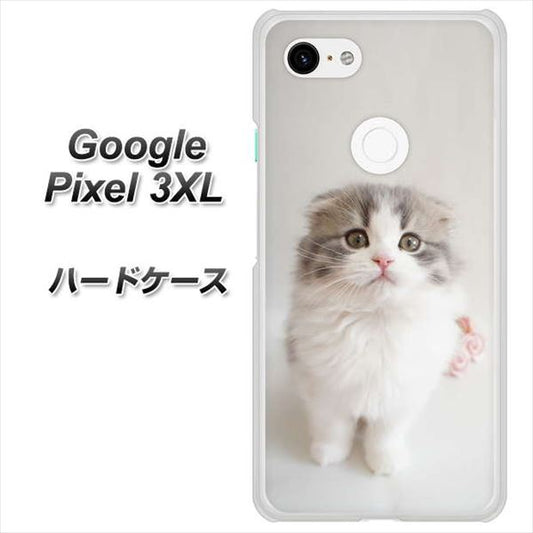 Google Pixel 3XL 高画質仕上げ 背面印刷 ハードケース【VA803 まっていますネコ】