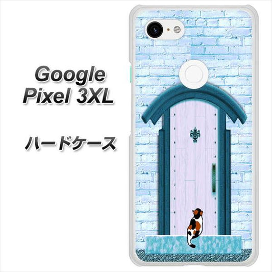 Google Pixel 3XL 高画質仕上げ 背面印刷 ハードケース【YA953 石ドア03 素材クリア】