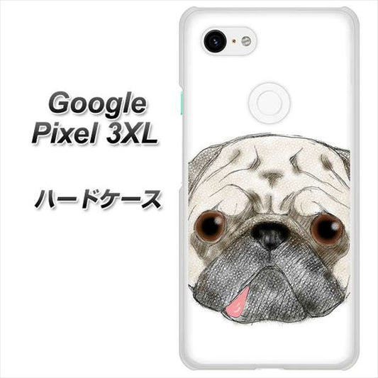 Google Pixel 3XL 高画質仕上げ 背面印刷 ハードケース【YD855 パグ01】
