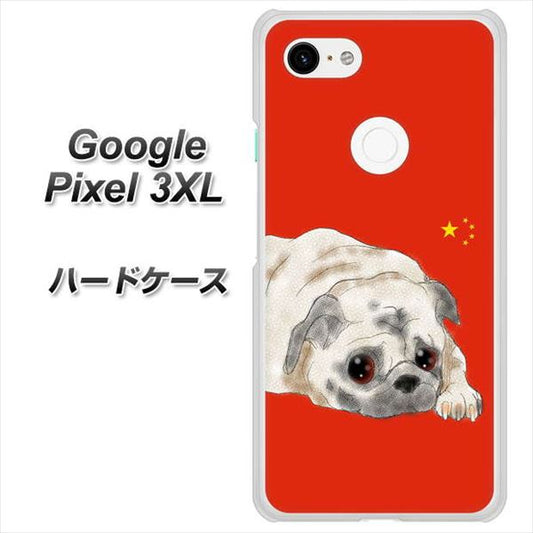 Google Pixel 3XL 高画質仕上げ 背面印刷 ハードケース【YD857 パグ03】