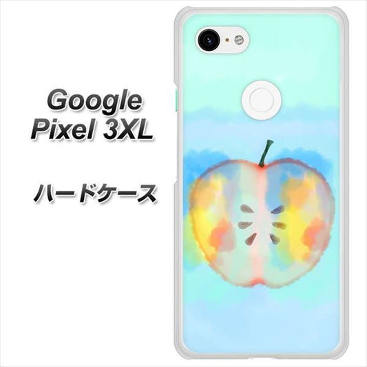 Google Pixel 3XL 高画質仕上げ 背面印刷 ハードケース【YJ181 りんご 水彩181】