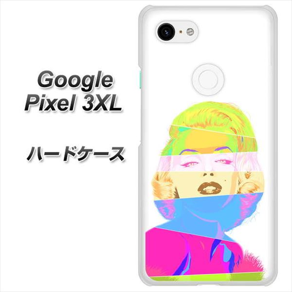 Google Pixel 3XL 高画質仕上げ 背面印刷 ハードケース【YJ208 マリリンモンローデザイン(A)】