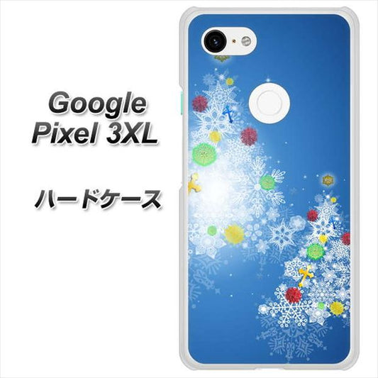 Google Pixel 3XL 高画質仕上げ 背面印刷 ハードケース【YJ347 クリスマスツリー】