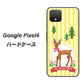 Google Pixel 4 高画質仕上げ 背面印刷 ハードケース【SC826 森の鹿】