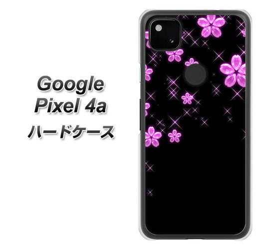 Google Pixel 4a 高画質仕上げ 背面印刷 ハードケース【019 桜クリスタル】