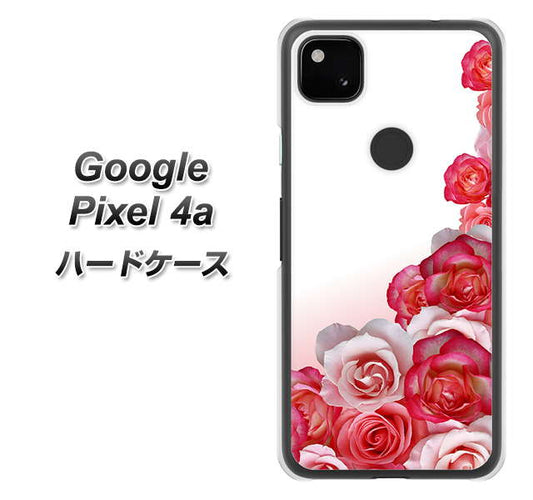 Google Pixel 4a 高画質仕上げ 背面印刷 ハードケース【299 薔薇の壁】