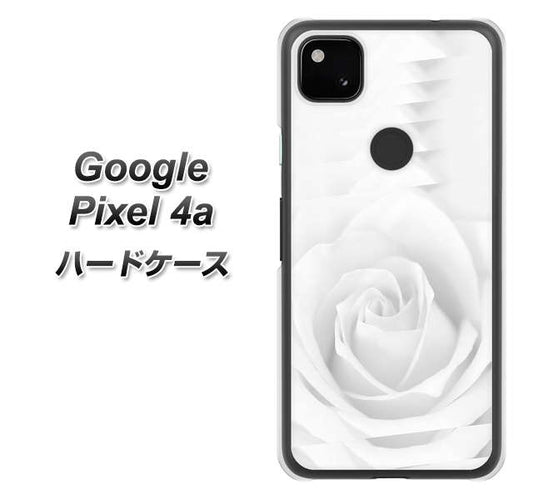 Google Pixel 4a 高画質仕上げ 背面印刷 ハードケース【402 ホワイトＲｏｓｅ】