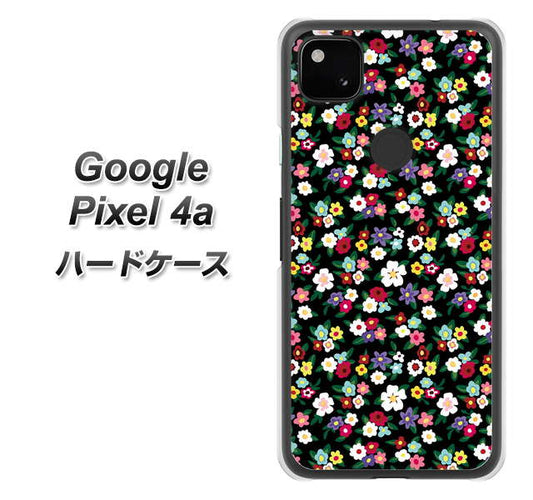 Google Pixel 4a 高画質仕上げ 背面印刷 ハードケース【778 マイクロリバティプリントBK】