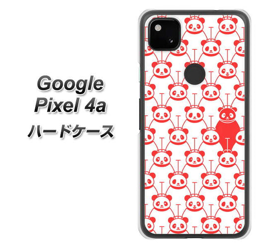 Google Pixel 4a 高画質仕上げ 背面印刷 ハードケース【MA913 パターン パンダ】