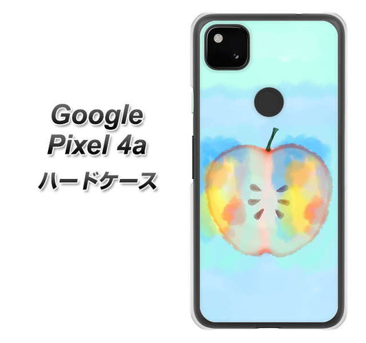 Google Pixel 4a 高画質仕上げ 背面印刷 ハードケース【YJ181 りんご 水彩181】