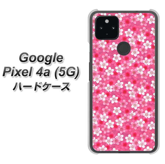 Google Pixel 4a (5G) 高画質仕上げ 背面印刷 ハードケース【065 さくら】