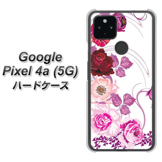 Google Pixel 4a (5G) 高画質仕上げ 背面印刷 ハードケース【116 ６月のバラ】