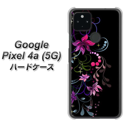 Google Pixel 4a (5G) 高画質仕上げ 背面印刷 ハードケース【263 闇に浮かぶ華】
