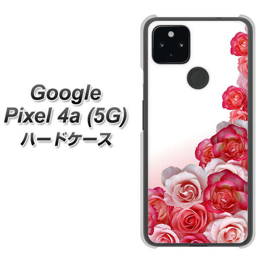 Google Pixel 4a (5G) 高画質仕上げ 背面印刷 ハードケース【299 薔薇の壁】