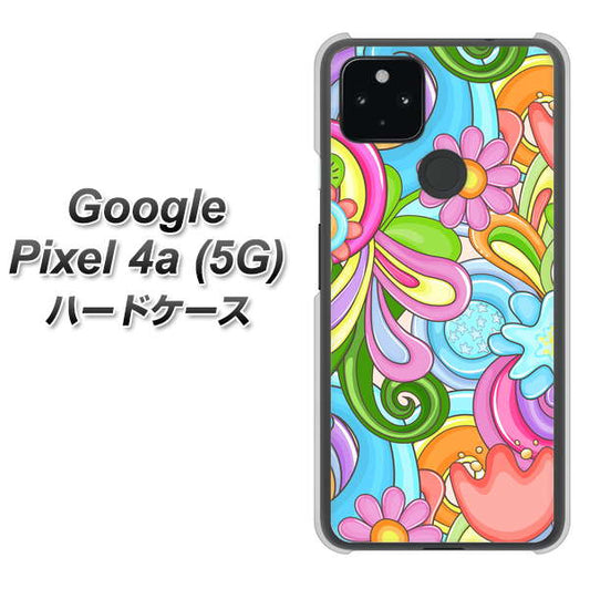 Google Pixel 4a (5G) 高画質仕上げ 背面印刷 ハードケース【713 ミラクルフラワー】