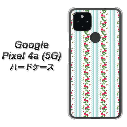 Google Pixel 4a (5G) 高画質仕上げ 背面印刷 ハードケース【744 イングリッシュガーデン（ブルー）】
