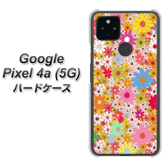 Google Pixel 4a (5G) 高画質仕上げ 背面印刷 ハードケース【746 花畑A】