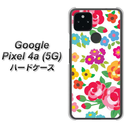 Google Pixel 4a (5G) 高画質仕上げ 背面印刷 ハードケース【776 5月のフラワーガーデン】