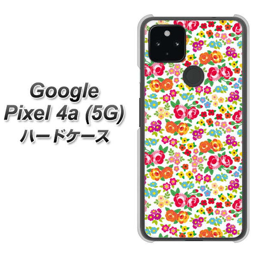 Google Pixel 4a (5G) 高画質仕上げ 背面印刷 ハードケース【777 マイクロリバティプリントWH】