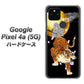 Google Pixel 4a (5G) 高画質仕上げ 背面印刷 ハードケース【796 満月と虎】