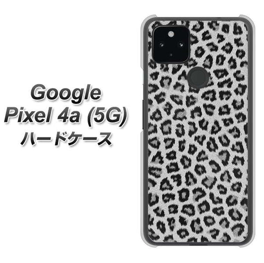 Google Pixel 4a (5G) 高画質仕上げ 背面印刷 ハードケース【1068 ヒョウ柄ベーシックSグレー】