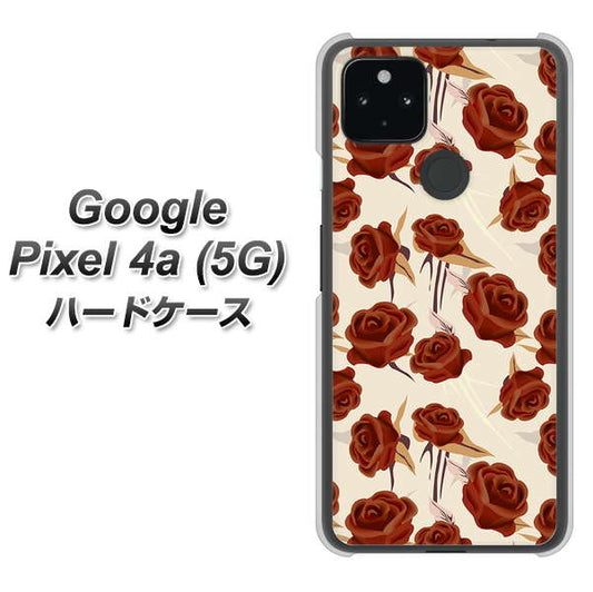 Google Pixel 4a (5G) 高画質仕上げ 背面印刷 ハードケース【1157 クラシックローズ】