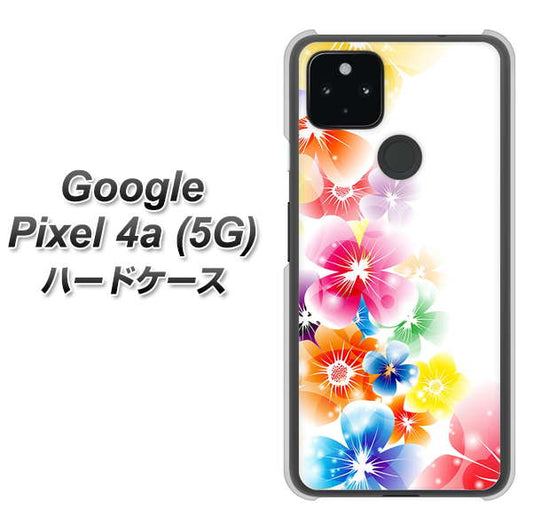 Google Pixel 4a (5G) 高画質仕上げ 背面印刷 ハードケース【1209 光と花】
