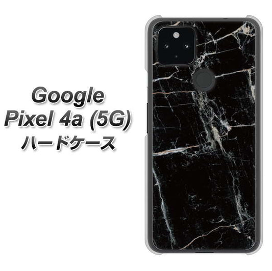 Google Pixel 4a (5G) 高画質仕上げ 背面印刷 ハードケース【KM867 大理石BK】