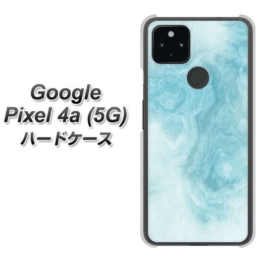 Google Pixel 4a (5G) 高画質仕上げ 背面印刷 ハードケース【KM868 大理石BL】