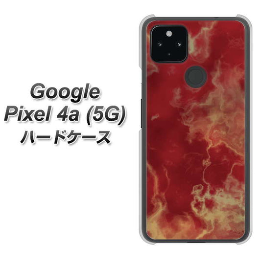 Google Pixel 4a (5G) 高画質仕上げ 背面印刷 ハードケース【KM870 大理石RD】