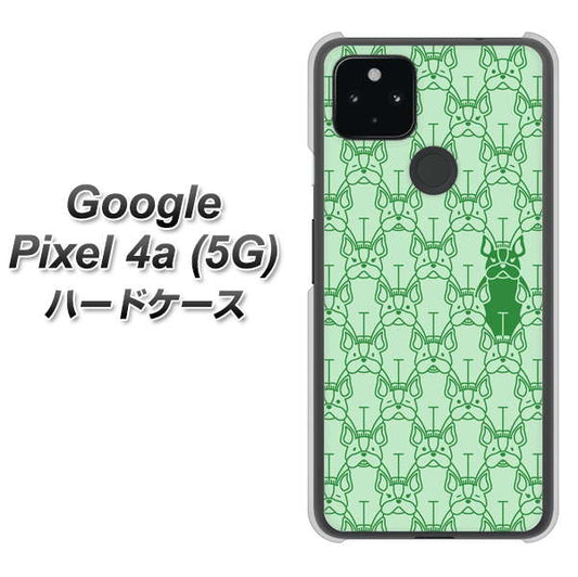 Google Pixel 4a (5G) 高画質仕上げ 背面印刷 ハードケース【MA916 パターン ドッグ】