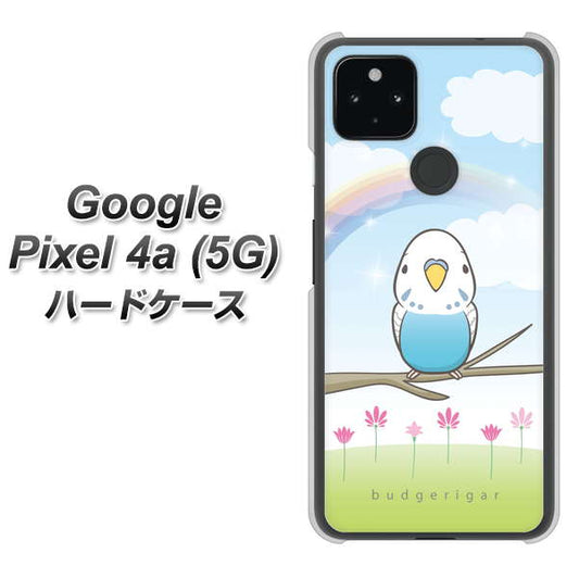 Google Pixel 4a (5G) 高画質仕上げ 背面印刷 ハードケース【SC839 セキセイインコ ブルー】