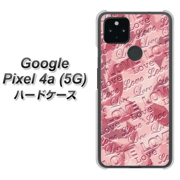 Google Pixel 4a (5G) 高画質仕上げ 背面印刷 ハードケース【SC844 フラワーヴェルニLOVE（ローズヴェルール）】