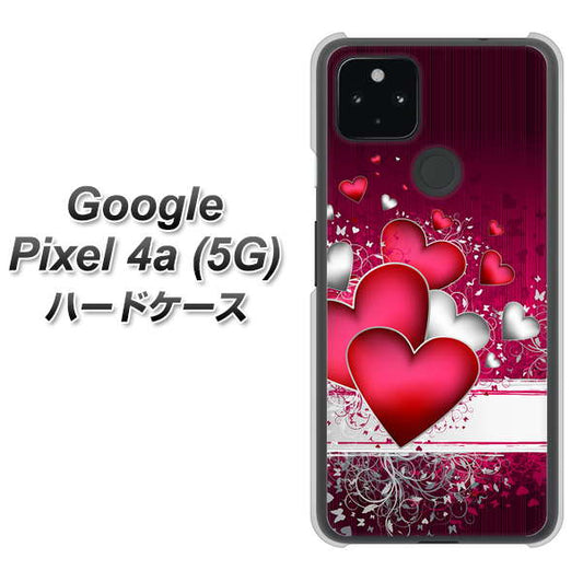 Google Pixel 4a (5G) 高画質仕上げ 背面印刷 ハードケース【VA835 ハートの息吹】